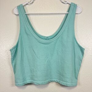 Aerie Blue/Teal Crop Top Size L